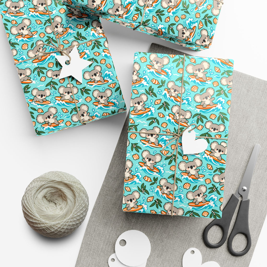 코알라서울 코스탈 서핑 선물 포장지 롤 | Coastal Surf Gift Wrap Roll