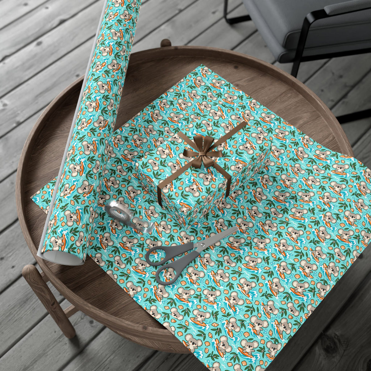 코알라서울 코스탈 서핑 선물 포장지 롤 | Coastal Surf Gift Wrap Roll