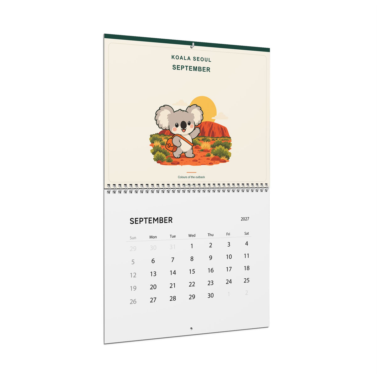 코알라서울 2027 호주 여행 달력 · 영어판 | Australian Adventures – English
