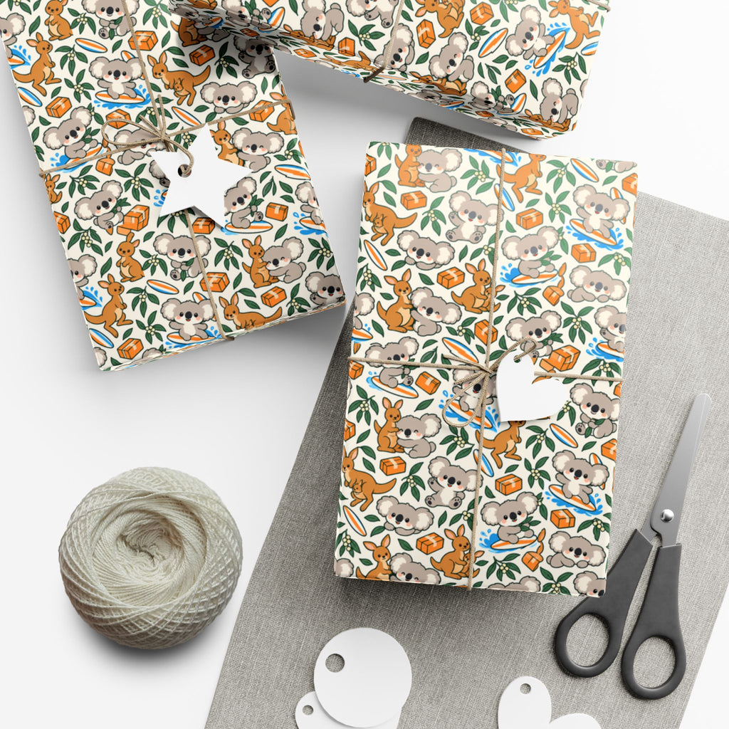코알라서울 호주 친구들 선물 포장지 롤 | Aussie Friends Gift Wrap Roll