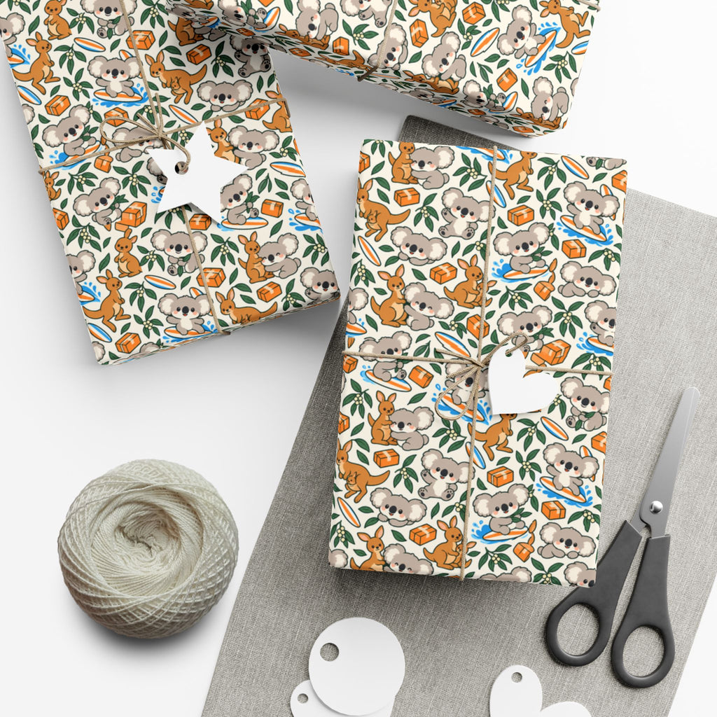 코알라서울 호주 친구들 선물 포장지 롤 | Aussie Friends Gift Wrap Roll