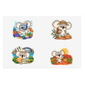 코알라서울 호주 여행 스티커 4종 시트 | Australian Adventures Sticker Sheet