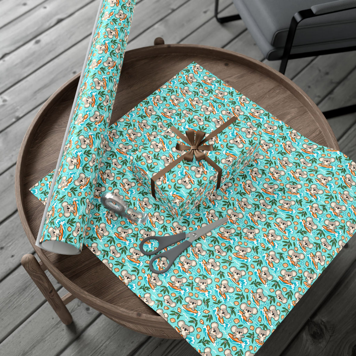 코알라서울 코스탈 서핑 선물 포장지 롤 | Coastal Surf Gift Wrap Roll