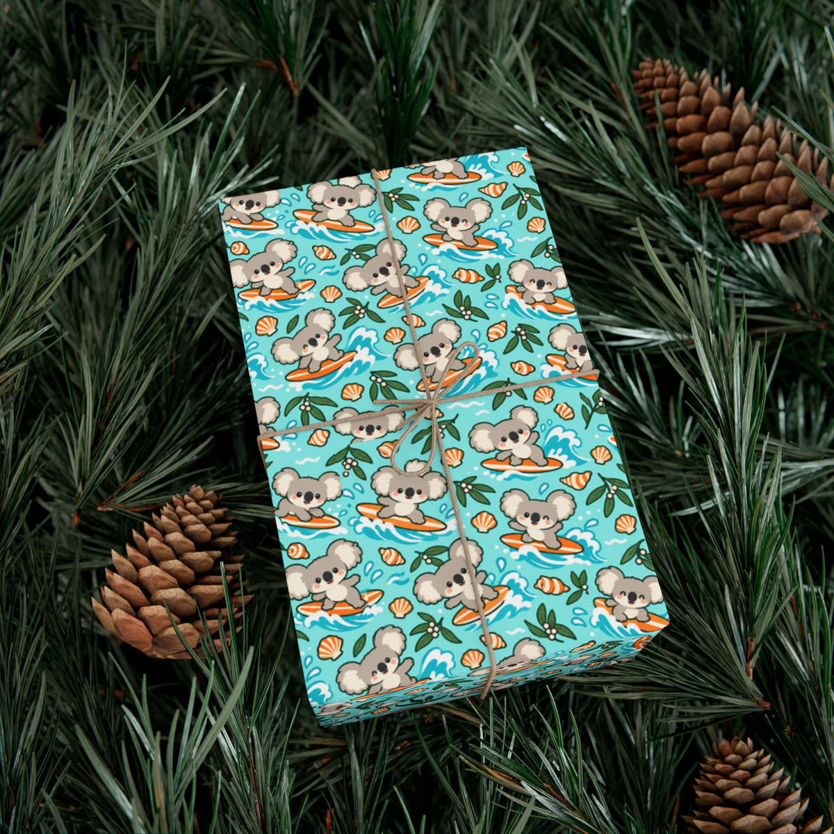 코알라서울 코스탈 서핑 선물 포장지 롤 | Coastal Surf Gift Wrap Roll