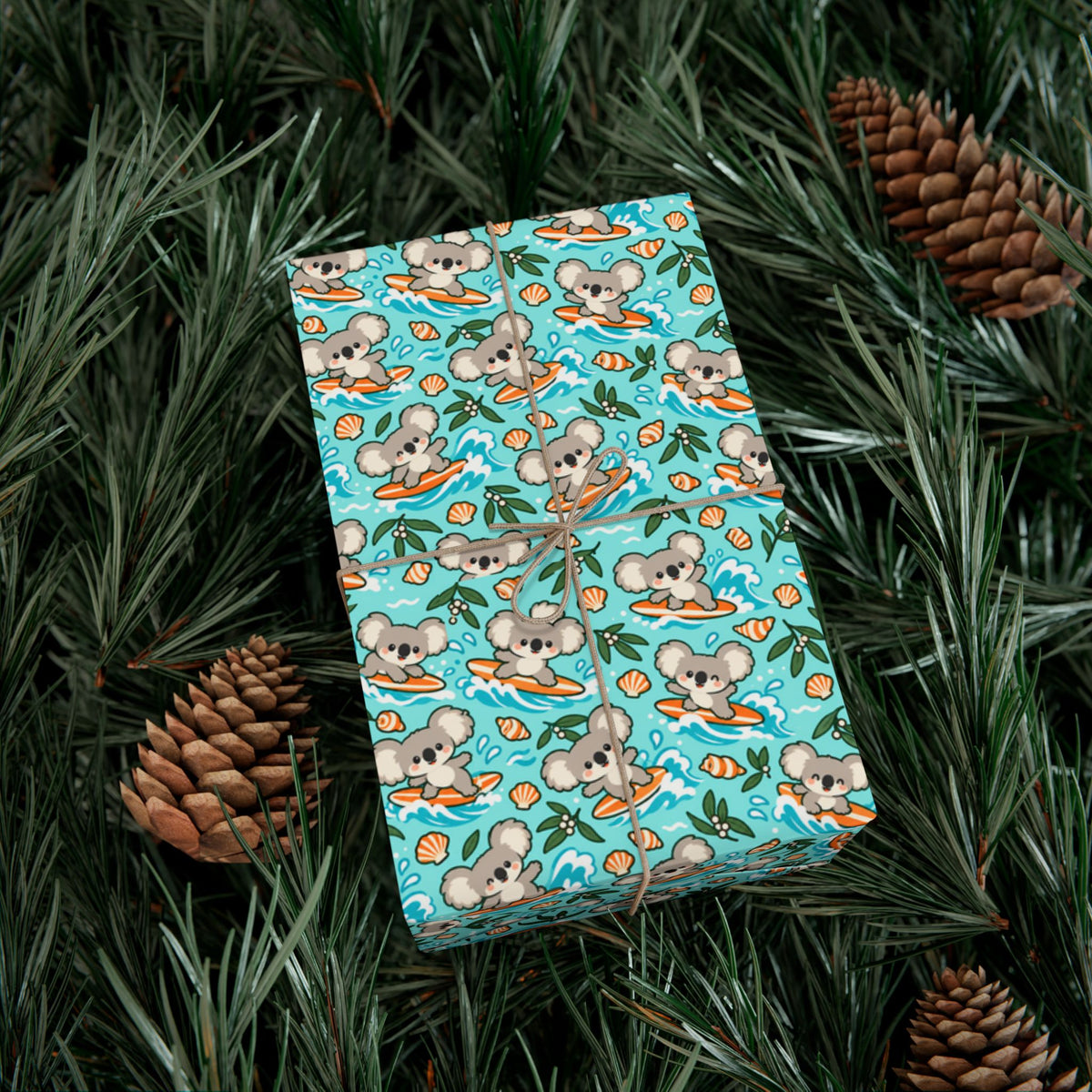 코알라서울 코스탈 서핑 선물 포장지 롤 | Coastal Surf Gift Wrap Roll